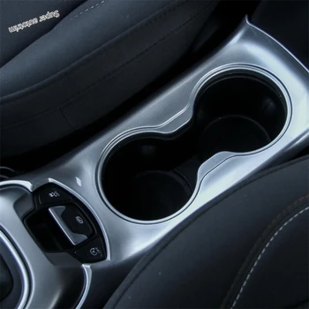 

Lapetus Accessories Interior Console Central Front Seat Water Cup Holder Panel Cover Trim Fit For Jeep Compass 2017 - 2020 ABS