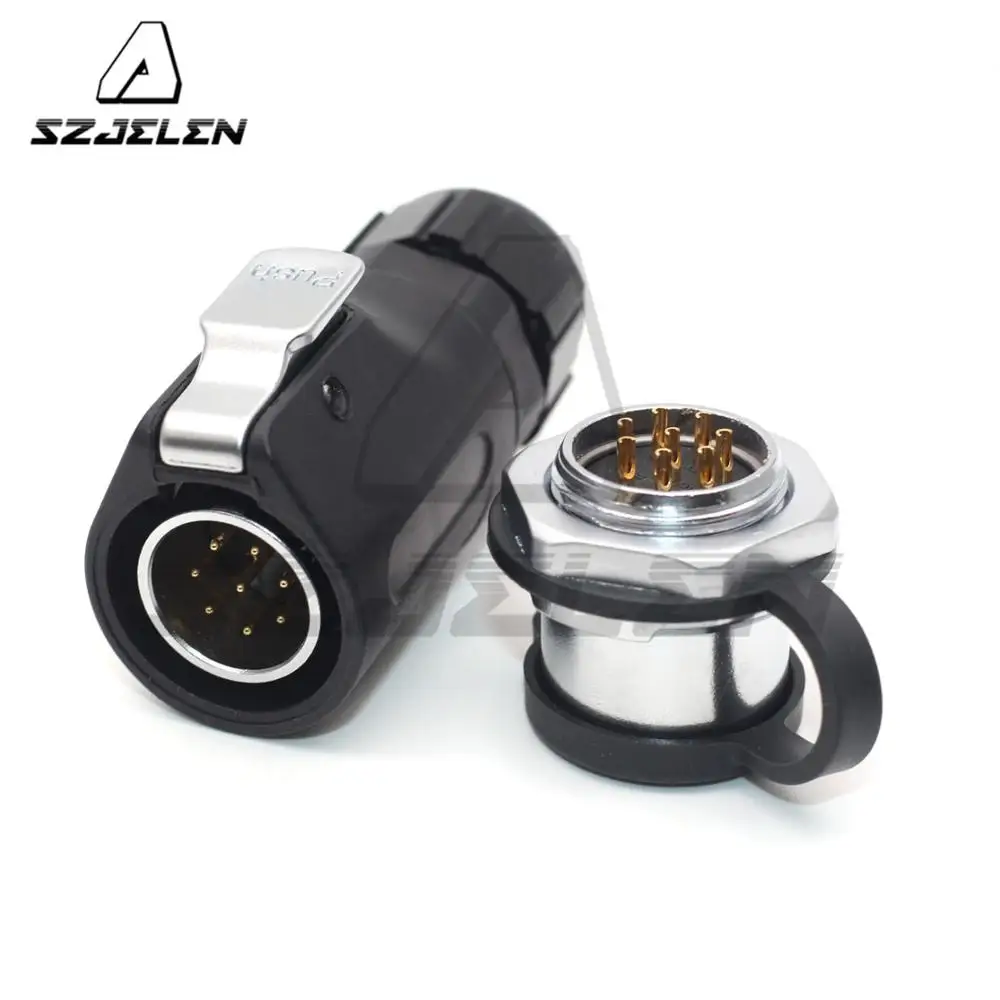 

XHE20, IP67 8pin Waterproof conectors, LED power cable connector male and female, car connector, electrical power plug socket