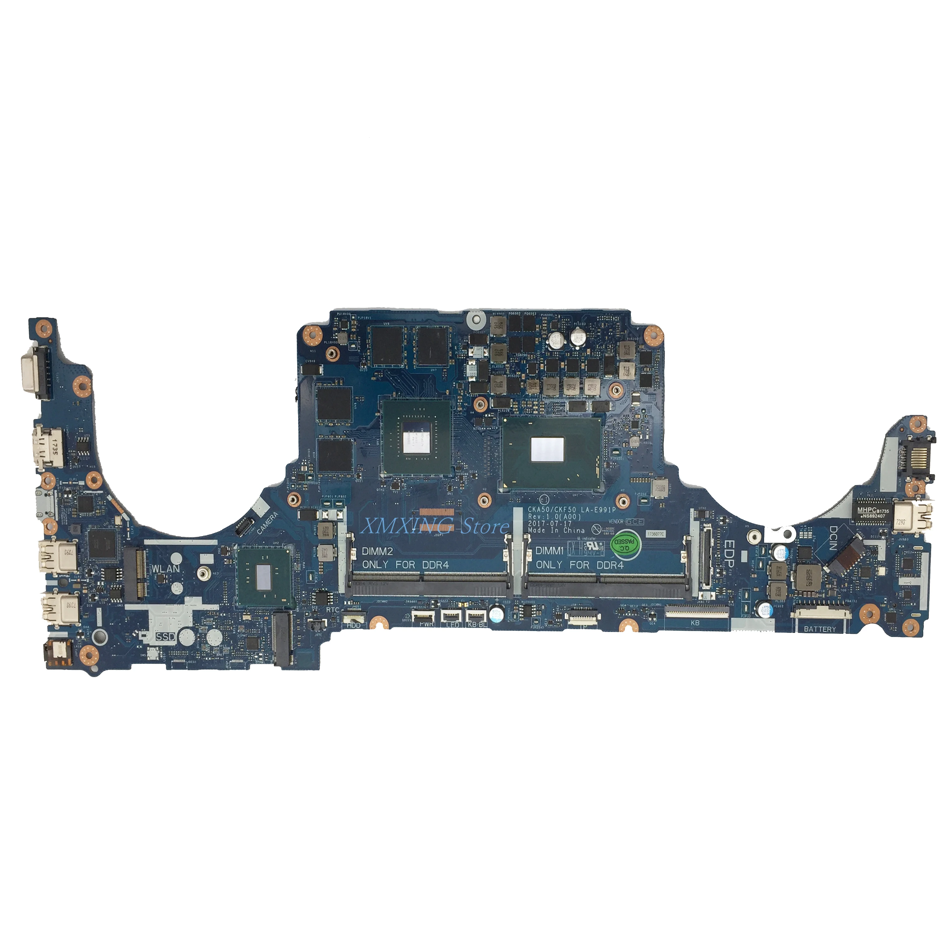 FULCOL For DELL Latitude 7577 Laptop Motherboard I5-7300HQ CPU GTX1050 LA-E991P CN-0GPHC8 0GPHC8 GPHC8 Tested 100% work | Компьютеры и
