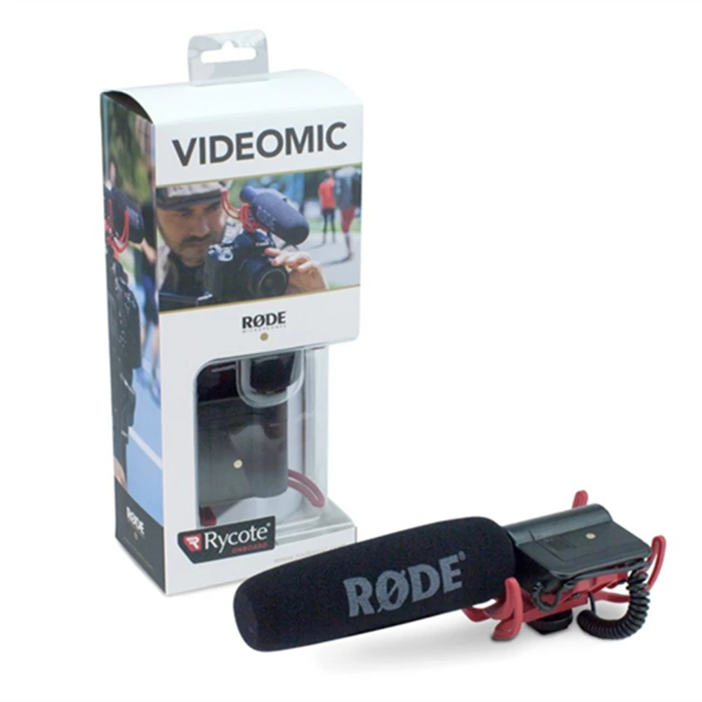 Для Rode VideoMic на камеру установлен дробовик микрофон для Canon T3i 5D2 7D 60D 70D 5D3 Nikon D800 D600 D700 - Цвет: VideoMic