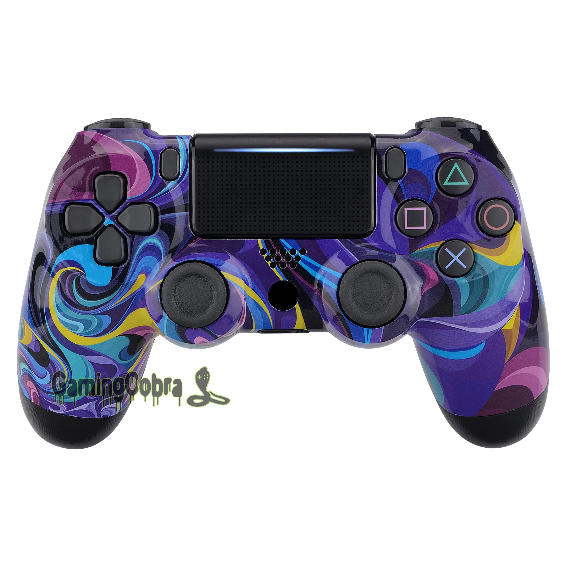 

Bizarre Dream Faceplate Front Housing Shell Replacement Part for PS4 Slim Pro Controller CUH-ZCT2 JDM-040 JDM-050 JDM-055