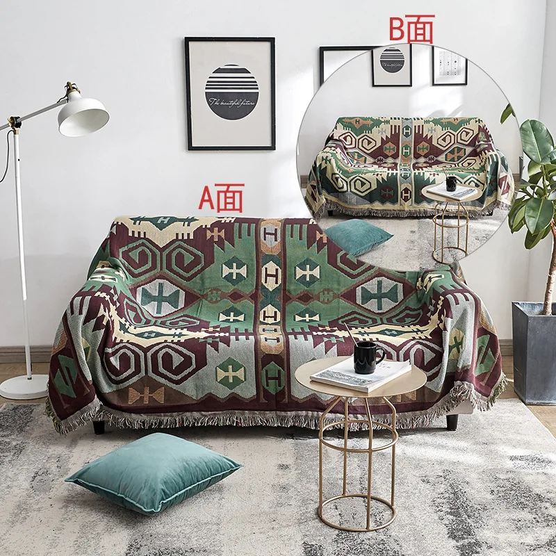 

Nordic Bohemian Throw Blanket Sofa Airplane Travel Blanket Boho Decoration Home Decor Blanket Carpet For Bed Sofa Cover Tapestry