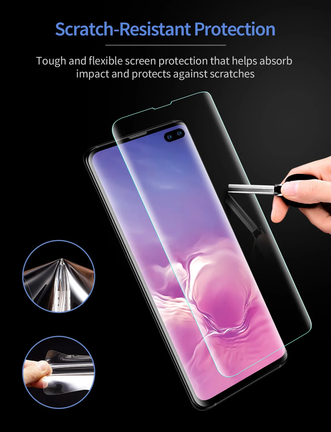 2 шт./лот ESR Защита экрана для Samsung Galaxy S10 полное покрытие мягкая TPU кристально