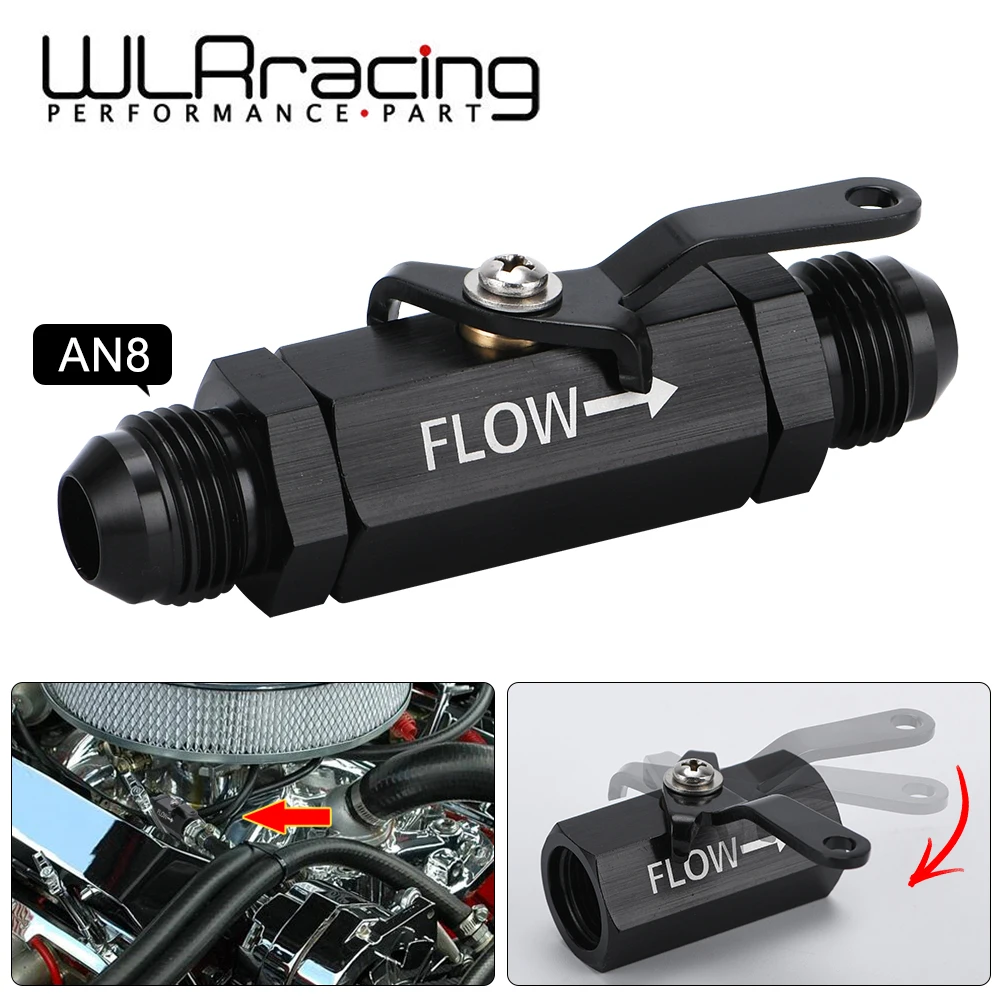 WLR RACING-AN8 8AN-8 AN алюминиевый встроенный запорный клапан отключения топлива w/кабель