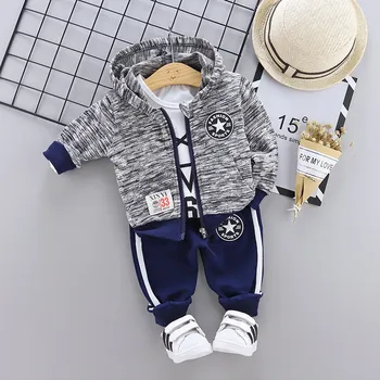 

Children Clothing New Spring Autumn Casual Baby Boy Girl Elephant Striped T-shirt+Pants 2Pcs/Sets Infant Cartoon Fashion Clothes