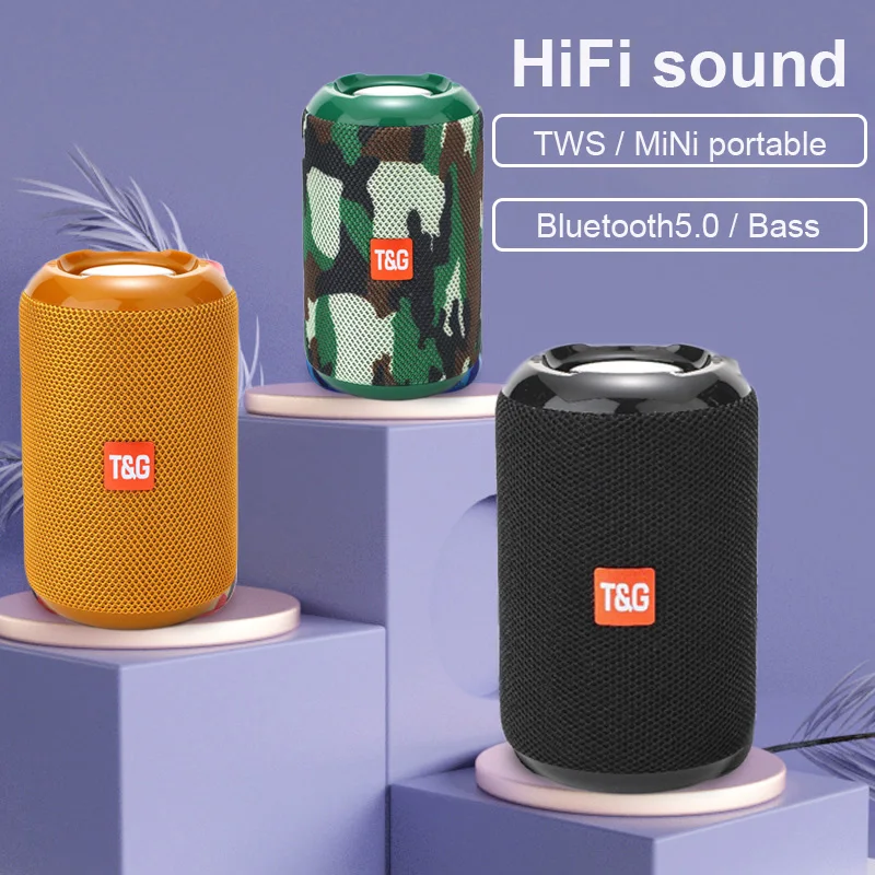 

Wireless Bluetooth Super bass Speakers Waterproof Portable Outdoor Mini Column Loudspeaker hifi boombox stereo fm radio subwoofe