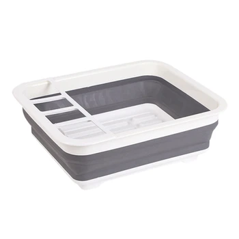 

Camper Foldable Dish Rack Tableware Rack Portable Bowl Rack Bowl Sink Design for RV Caravan Boats