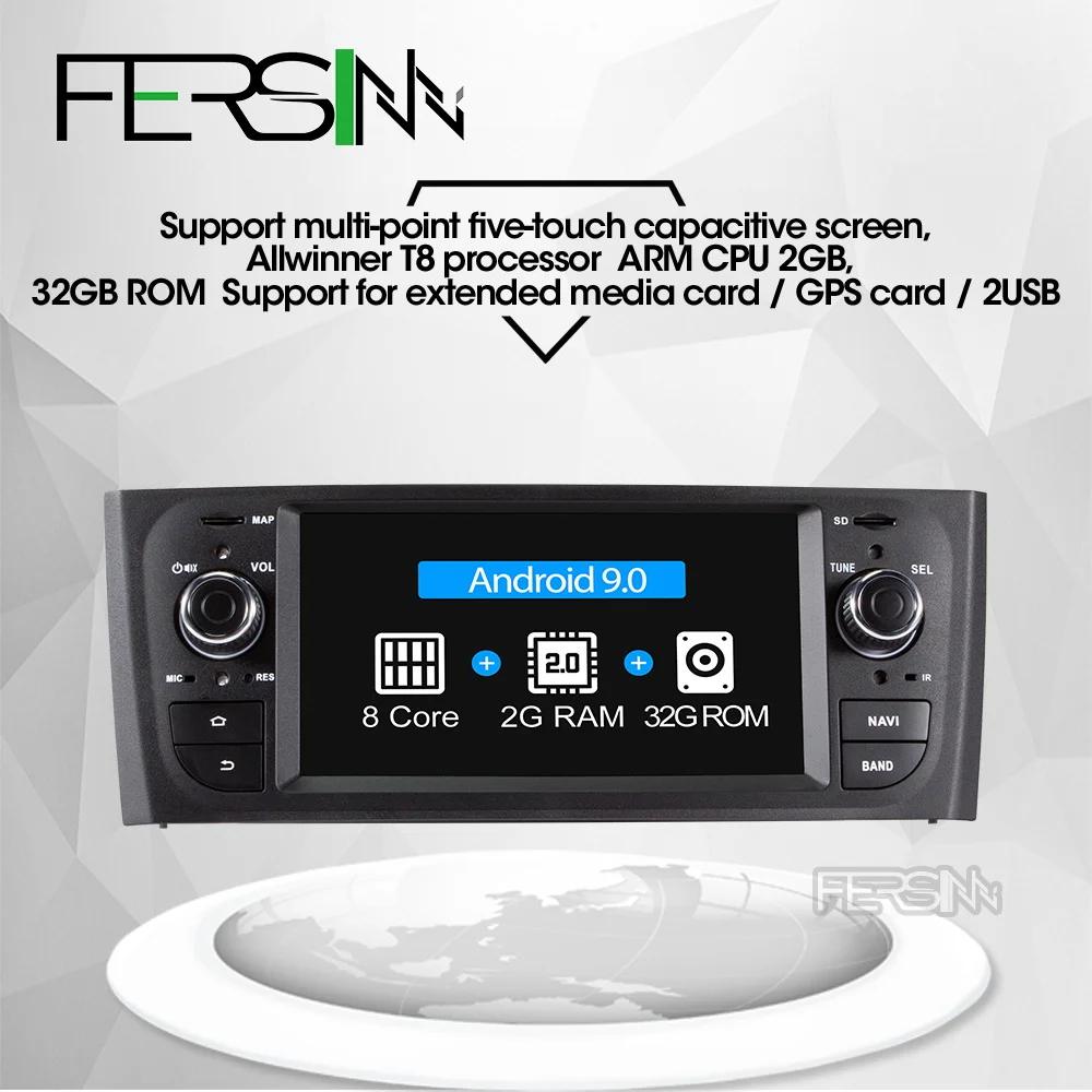 Fersinny android 9.0 car dvd for Grande Punto 2006 2007 2008 2009 2010 2011 2012 CAR RADIO GPS Navigation | Автомобили и
