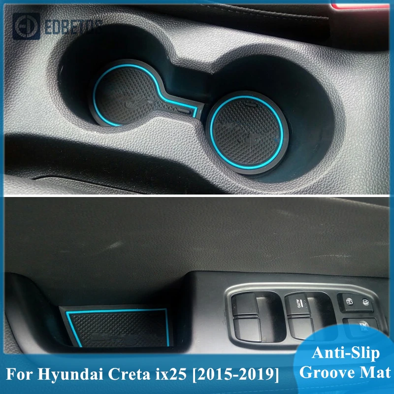 Противоскользящий коврик для салона автомобиля Hyundai Creta ix25 2015 2019|Нескользящий