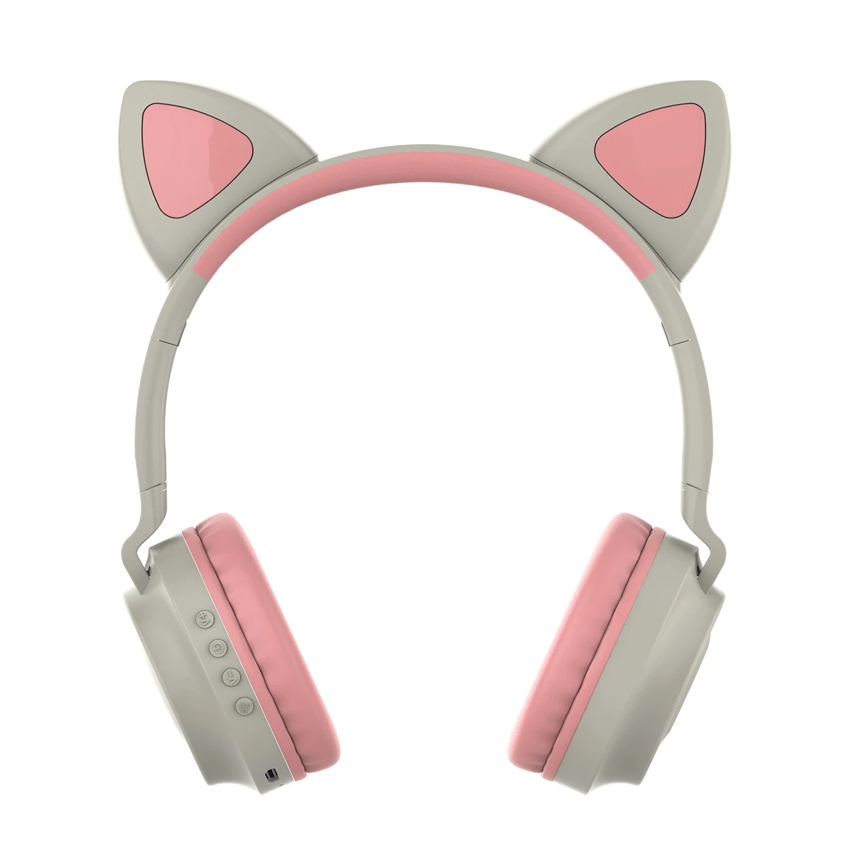 Bluetooth-compatible 5.0 Wireless Gaming Headsets Cat Ear Headphone Folding Earphone Headset w/ Light Microphone | Электроника