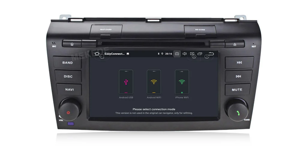 Multimedia-MP5 плеер для Mazda 3 2003-2009 Android 9,0 7 дюймов авто сенсорный DVD gps Радио Стерео 4/8 ядро wifi карта 2din BT