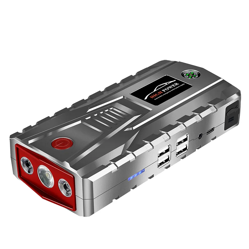 Супер мощный автомобильный стартер power Bank 800A 4USB портативный автомобильный аккумулятор бустер зарядное устройство 12 В пусковое устройство бензиновый дизельный автомобильный стартер