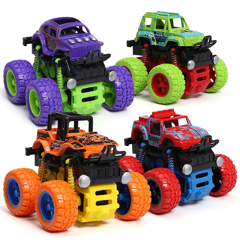 

Children's Toy Off-road Four-wheel Drive Inertia Model Stunt Car Boy's Favorite Gift Support Wholesale And Drop Shipping