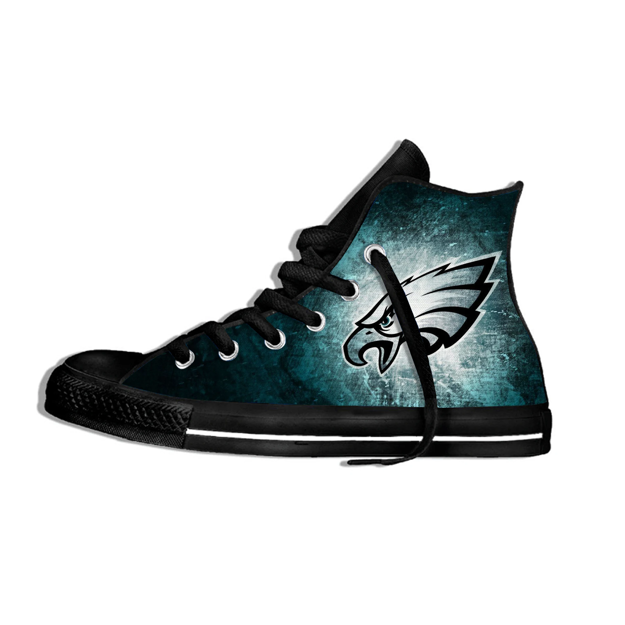 

Eagles Lightweight High Top Shoes Men/Women Philadelphia Football Fans Casual Shoes Flat Canvs Breathable Sneakers