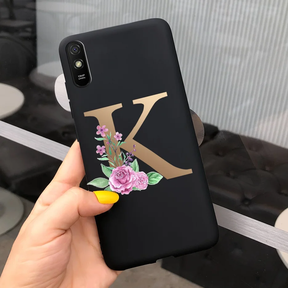 Cute Letters Silicone Soft TPU Phone Case - Durable Back Protector Shell