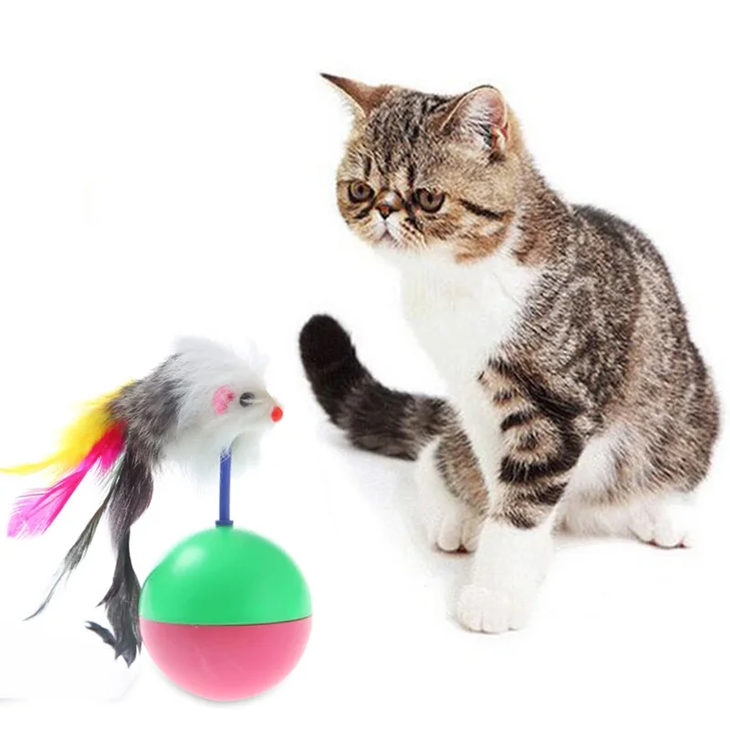 Funny Tumbler Puzzle Interaction Pet Toys Soft Cat Toys Rubber Cat Toy Bite Resistant Cut Mouse 3