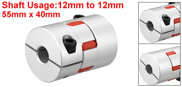 Uxcell муфта вала 4-20 мм до 4-20 мм отверстие L30xD20/L34xD25/L35xD25/L55xD40/L79.5xD55 гибкий для сервопривода ступенчатый мотор