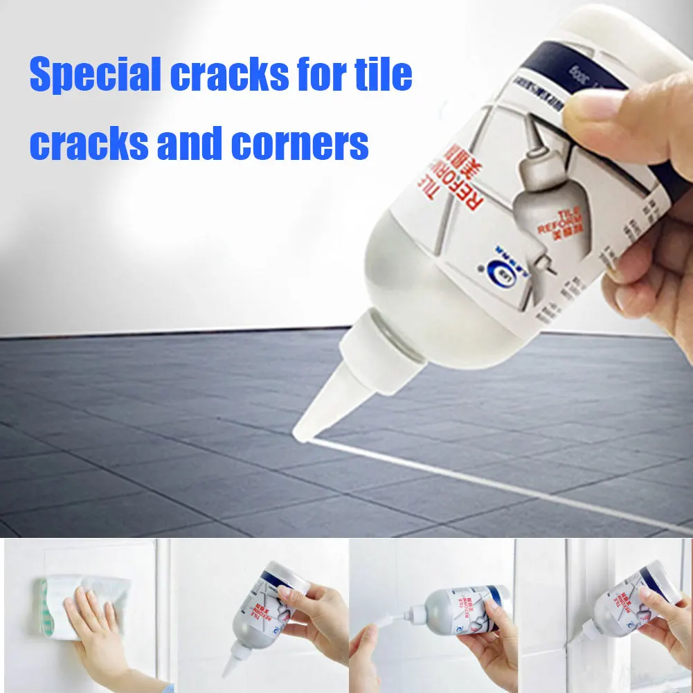

Tile Paste Adhesive Tube 280ml Grout Pen Restore the Look of Tile Grout Lines FDX99