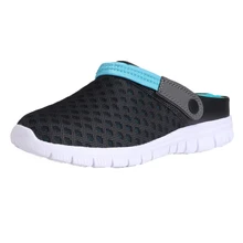 Пара Для мужчин wo Для мужчин летние тапочки двойного назначения Спорт на открытом воздухе пляжные сандалии без задника с открытыми пальцами с дышащей сеткой; Мягкие Шлепанцы обувь A40