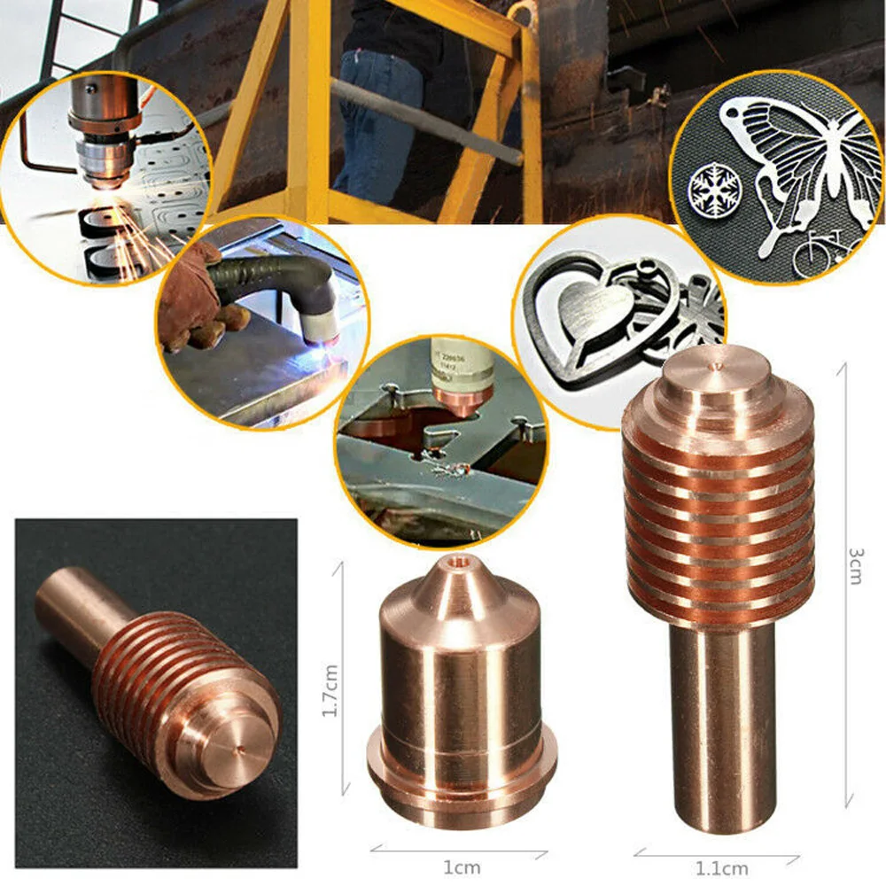 

40* Plasma Cutting Torch Nozzle Electrode 45A Fittings Consumable Parts Set Kit
