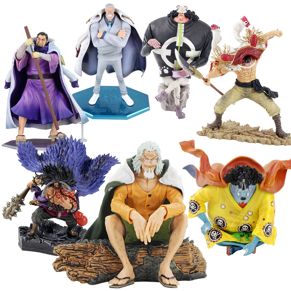 12 35cm Op Jinbe White Beard Edward Bartholemew Kuma Silvers Rayleigh Fujitora Marine Kaido Pvc Action Figure Model Toys Action Figures Aliexpress