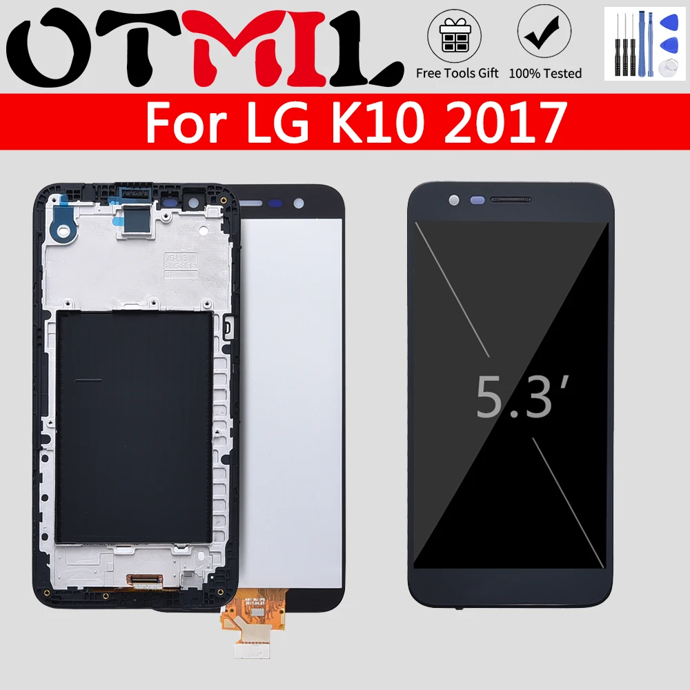 

5.3" AMOLED LCD For LG K10 2017 LCD Display Touch Screen with Frame For LG K10 LCD K410 K430 K430DS K420N 420N K10 Lte Display