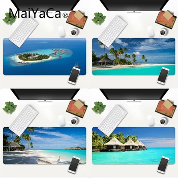 

Beach Sea Palm Landscape Rubber Mouse Durable Desktop Mousepad Gaming Mouse Pad Large Deak Mat 700x300mm for overwatch/cs go