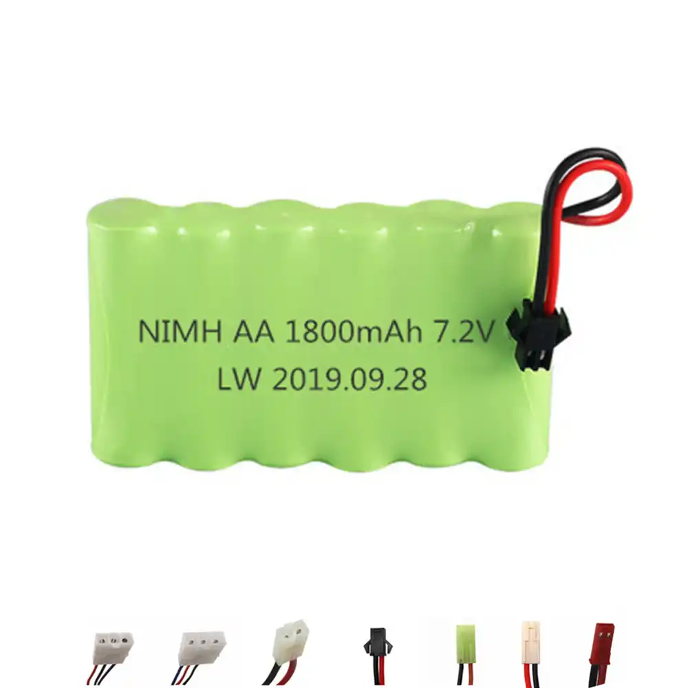 7 2v 1800mah のニッケル水素バッテリー Rc おもちゃの車ボートタンク列車ロボット銃ニッケル水素単三 7 2v 充電式を Rc スピードボート用バッテリー 1 個 Replacement Batteries Aliexpress
