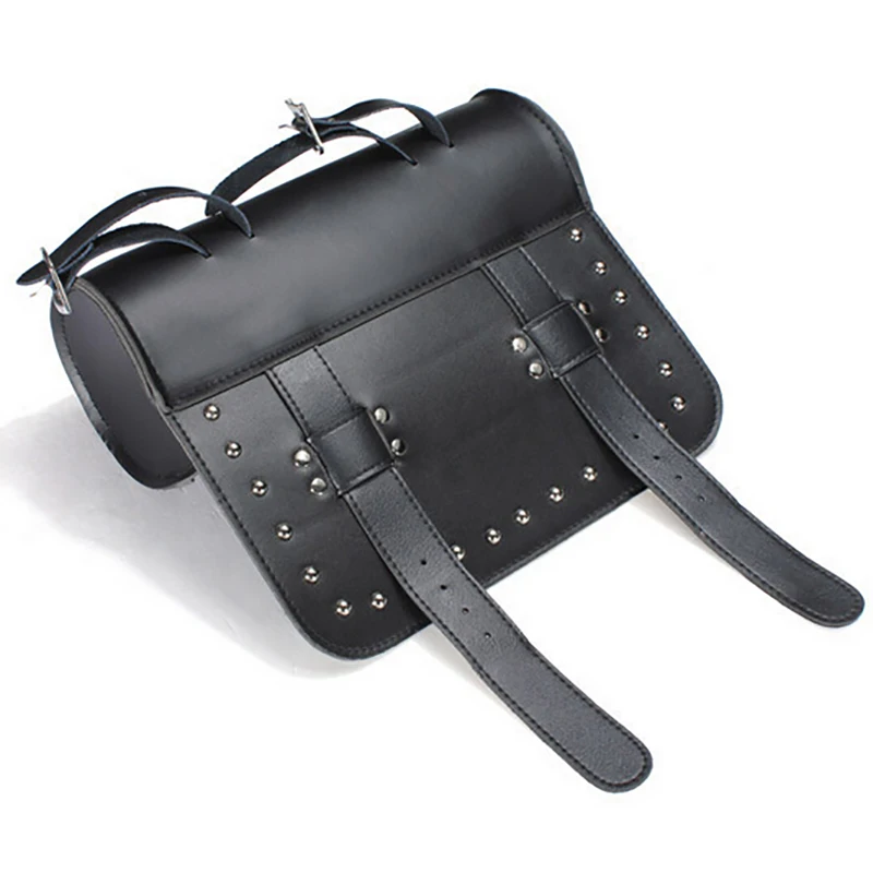NEW Motorcycle fork tool shape TAIL BAG motorcycle top case storage bag black/brown motorbike travel luggage saddle bag