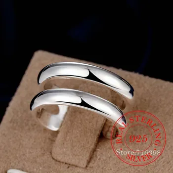 Charm anello in argento Sterling 925 per donna semplice regolabile moda regalo festa di nozze gioielli Vintage classici da ragazza