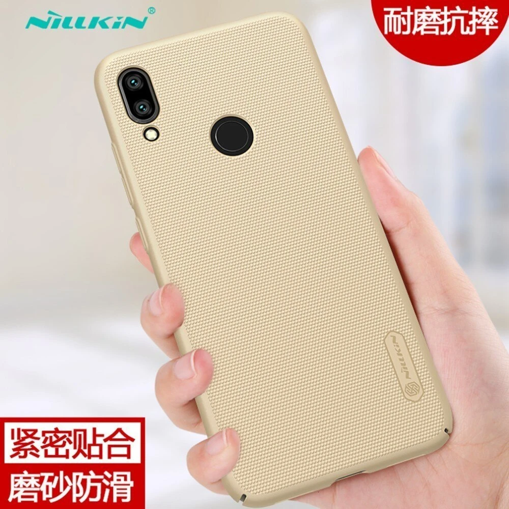 Gold Для Xiaomi Redmi Note 7 Pro Nillkin Супер Матовый Защитный матовый чехол жесткий чехол для Redmi Note7 note 7S Nilkin чехол для телефона - Цвет: Gold