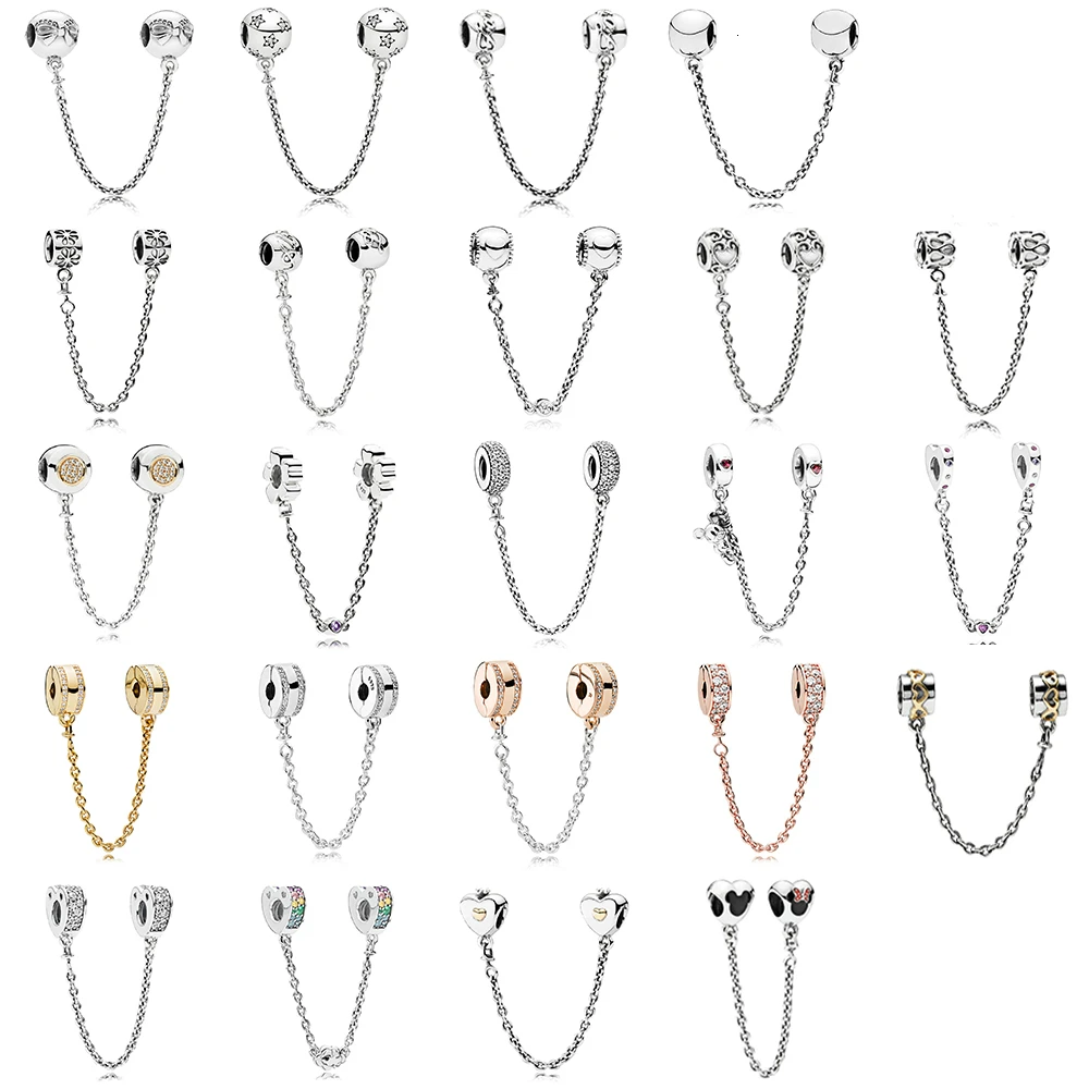 

The new 925 silver rule bread safety chain love is surrounded by ribbons fixed to place Bracelets
