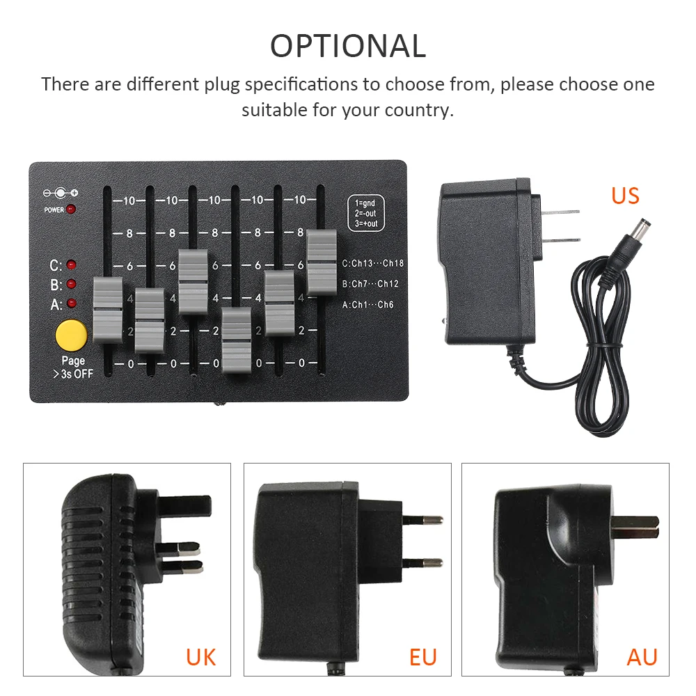 Мини DMX-18 контроллер сцены портативный DMX512 консоль DJ оборудование осветительное приспособление для DJ шоу паб KTV бар