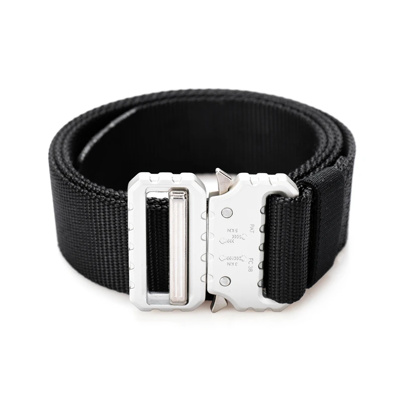 Black belt Нейлоновый тактический ремень Военная металлическая Автоматическая Пряжка Регулируемая длина Быстросохнущий роскошный армейский ремень аксессуары - Цвет: Black belt