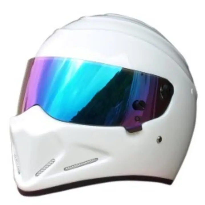 New DOT Motorcycle Full Face Helmet Top Gear The STIG Helmet FRP Casco For SIMPSON Capacete Kart Racing Suits Helmets Men - Цвет: Шампанское