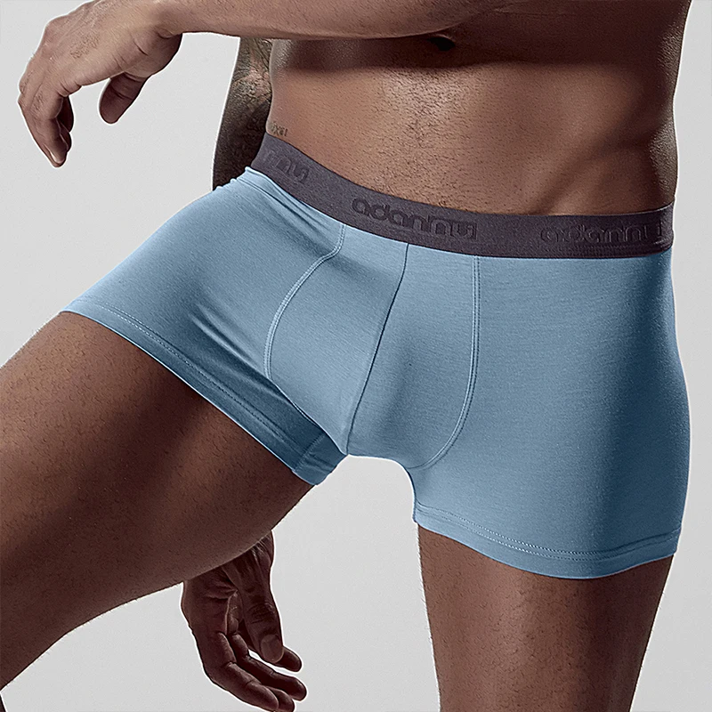 Calzoncillos algodon hombre нижнее белье мужские боксеры Homme хлопковое Мужское нижнее белье боксеры шорты мужские боксеры сексуальные боксеры шорты AD306 - Цвет: Синий