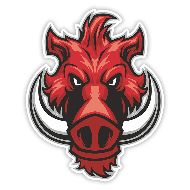 Xuniu Vinyl Car Sticker, Wild Boar Pig Car Decal Car Styling