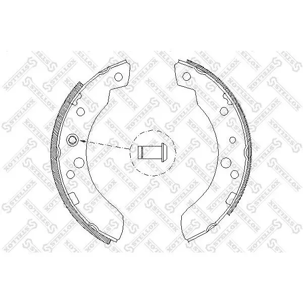 Колодки барабанные\ Ford Transit 80-120 85-91 STELLOX 122 100-SX