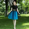 5 Layers 60cm Midi Tulle Skirt Princess  Womens Adult Tutu Fashion Clothing Faldas Saia Femininas Jupe Summer Style ► Photo 3/6