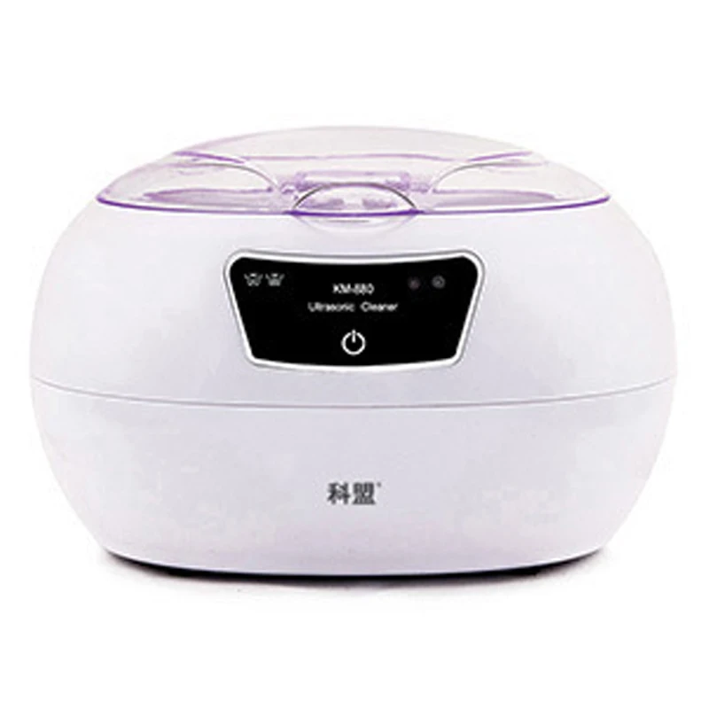 

1PC KM-880 Ultrasonic Cleaner Machine 35W Small Household Eyewear Washer Jewellery Watch Invisible Braces Cleaning Machine 220V
