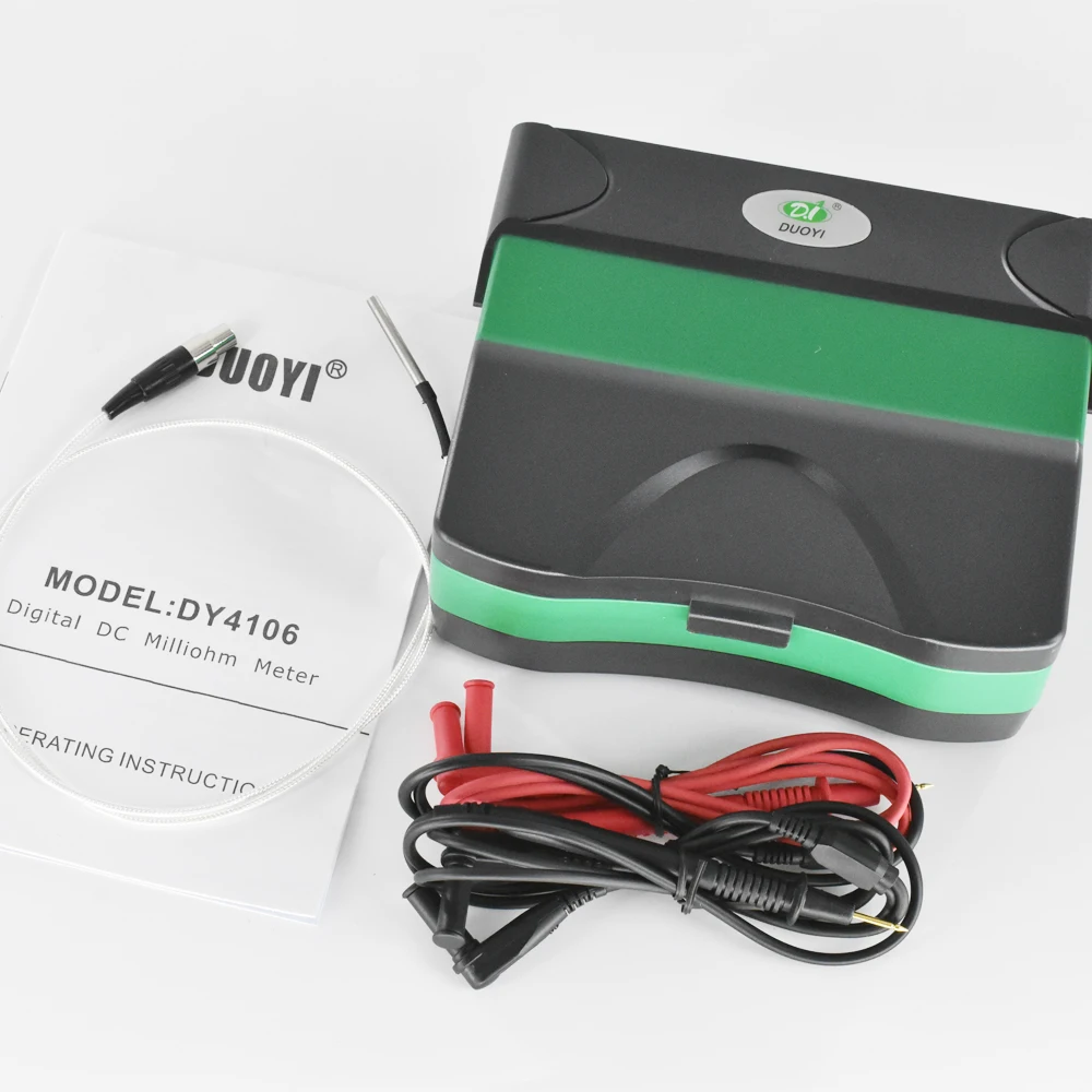 Цифровой микроhmmeter тестер сопротивления DY4106 100 u-200k Ом с температурной компенсации