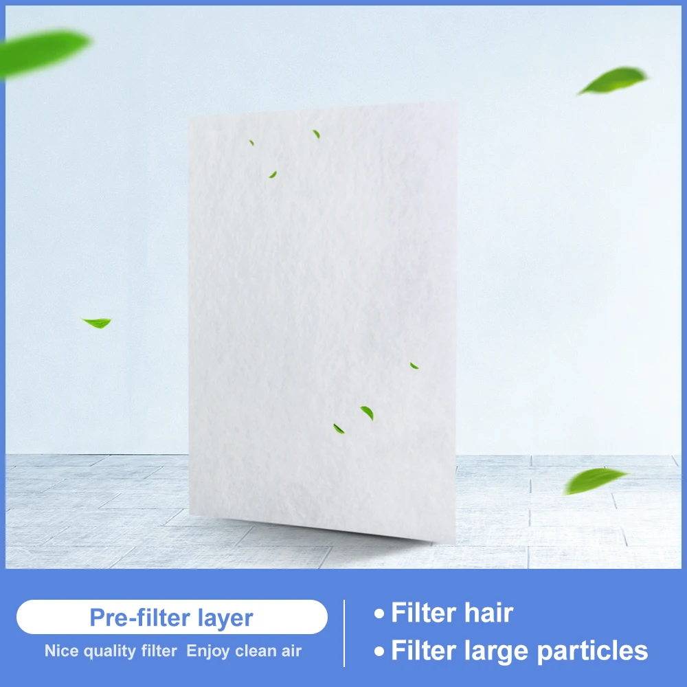 

99.6% Filter Efficient DIY Filter Cotton Cleaner Set( white), High Efficient Composite Air Purifier Parts For HJZ2202