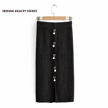 Различные варианты новых любовных металлических пуговиц половина длины юбки для зимы бандажная юбка облегающая юбка