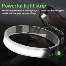 

LED Headlight Headband Light Flashlight Headlamp Broadbeam Torch Lamp Waterproof Outdoor Hiking Camping Portable Powerful Torch