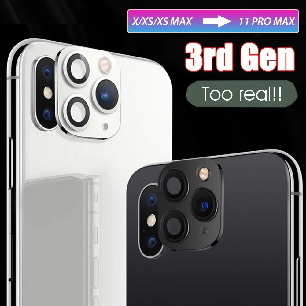 Наклейка на объектив для iPhone XR XS Max 11 XSMAX модифицированный взрывобезопасный чехол
