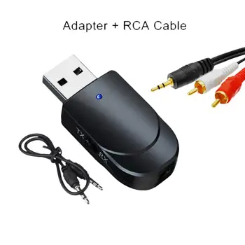

2In1 USB Audio Receiver Transmitter for TV Speaker Car PC 3.5mm Jack Stereo AUX Wireless Adapter with LCD Display