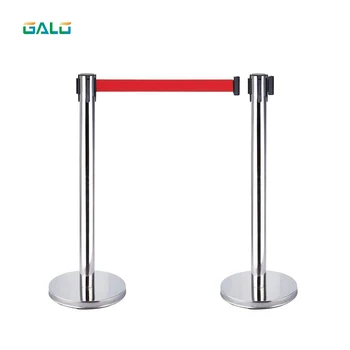 

Safety isolation belt telescopic belt warning line isolation fence stainless steel lined up color ribbon guardrail