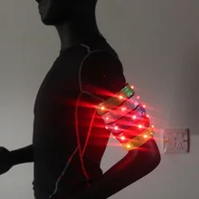 Run светодиодный бег светильник Arm Предупреждение светодиодный Спорт на открытом воздухе ночного бега Портативный браслет велосипед вечерние отражающие браслеты