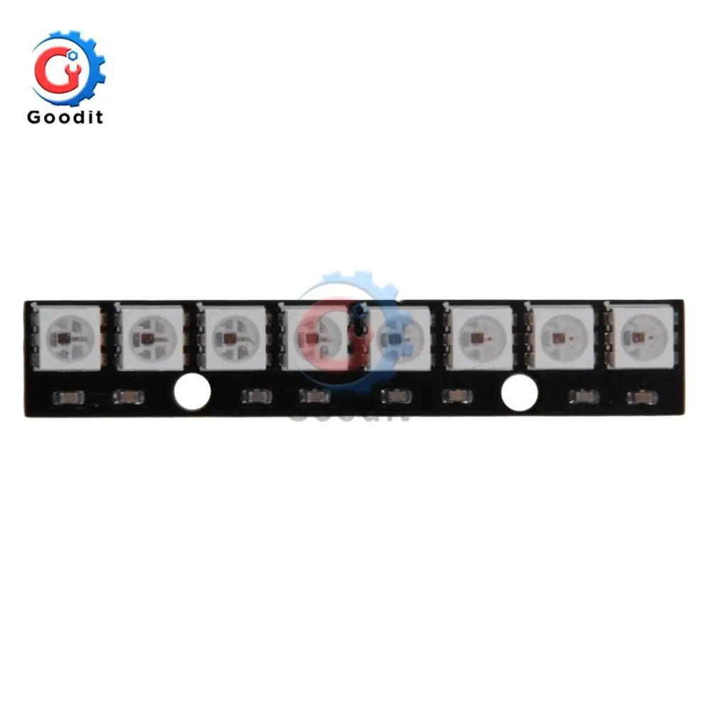 รูปสินค้า แถบ LED ปรับสีได้ 8 ช่อง RGB สำหรับ Arduino