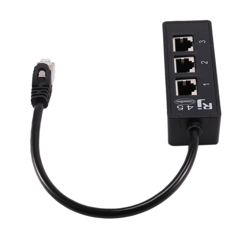 Ethernet сплиттер RJ45 Кабельный адаптер 1-3 порта LAN Сетевой быстрый разъем